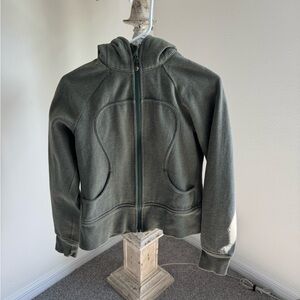 Lululemon Athletica Forest Green Zip-Up Jacket